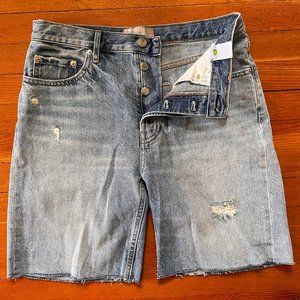 Everlane  '90s Cheeky Denim Short - Distressed